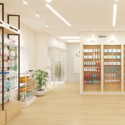 interior de la farmacia sanchez romero